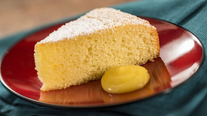 Spain: Sweet Olive Oil Cake With Powdered Sugar and Lemon Curd