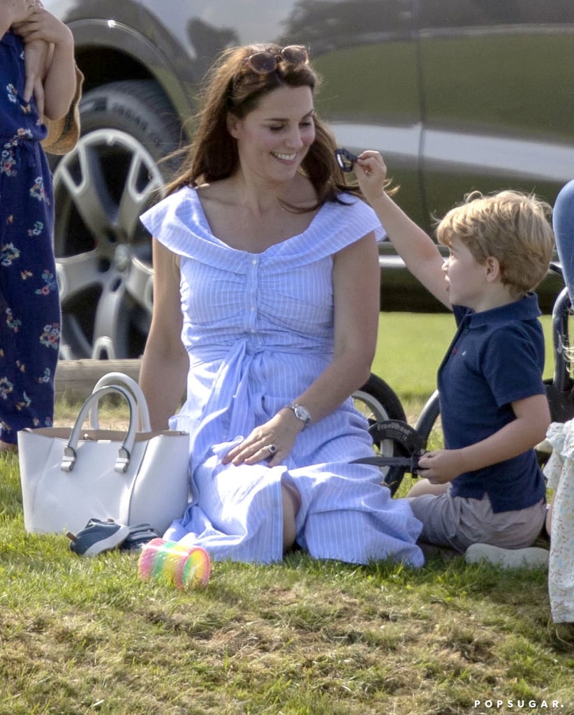 Kate Middleton With George and Charlotte at Polo Match 2018