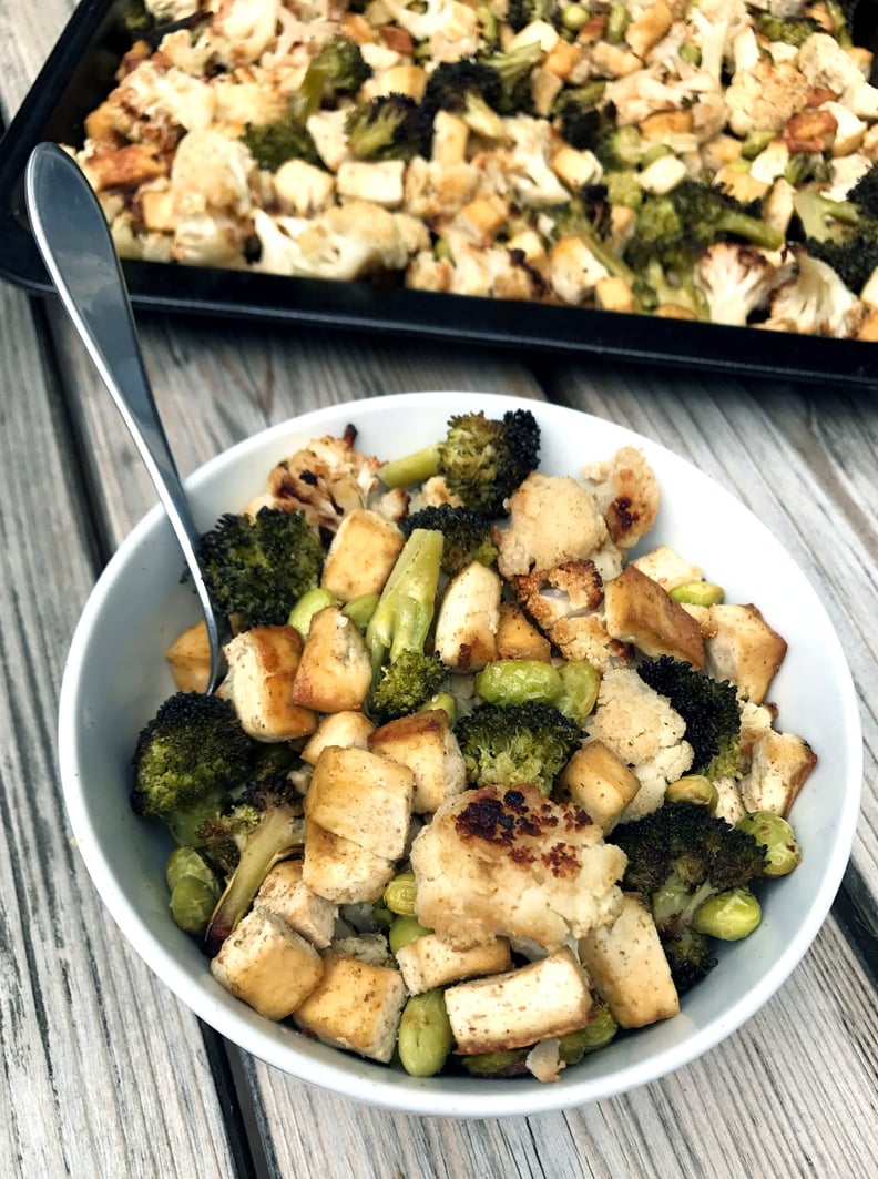 Tofu, Broccoli, and Cauliflower Sheet-Pan Meal