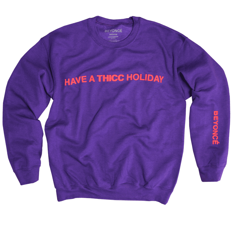 Thicc Purple Crewneck