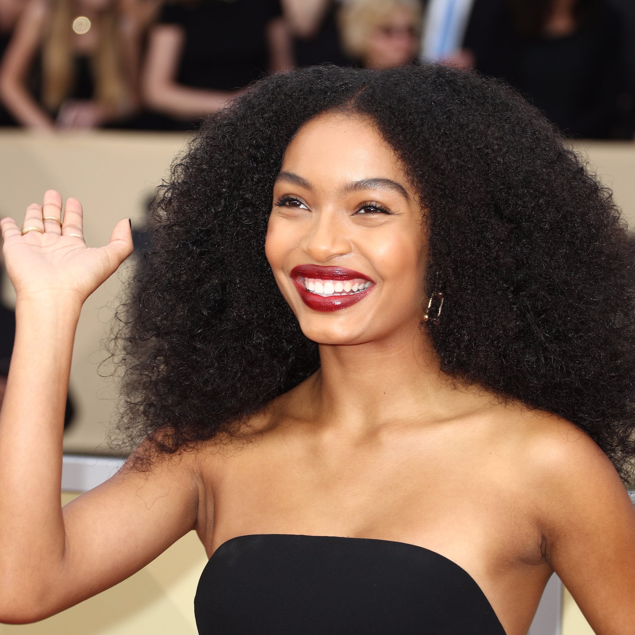 Yara Shahidi Natural Hair And Chanel Makeup SAG Awards 2018