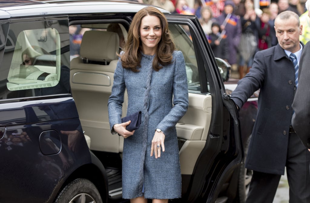 Kate Middleton Blue Tweed Missoni Coat March 2016
