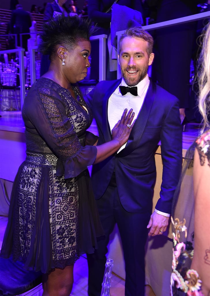 Leslie Jones With Ryan Reynolds at Time 100 Gala 2017