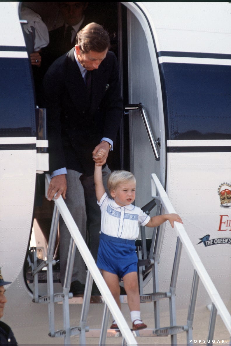 Prince William's Outfit at Aberdeen Airport in 1984