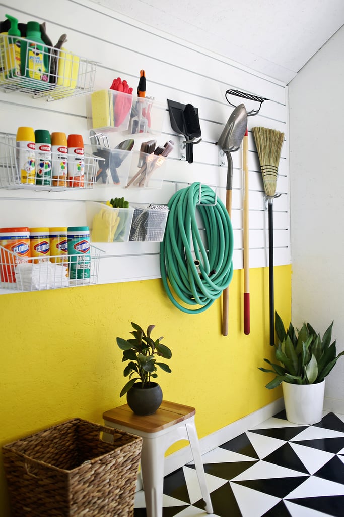 A garage workshop doesn't have to be dark and depressing. This workshop organization guide from A Beautiful Mess teaches you how to create a bright, open space that's perfect for keeping supplies in order.