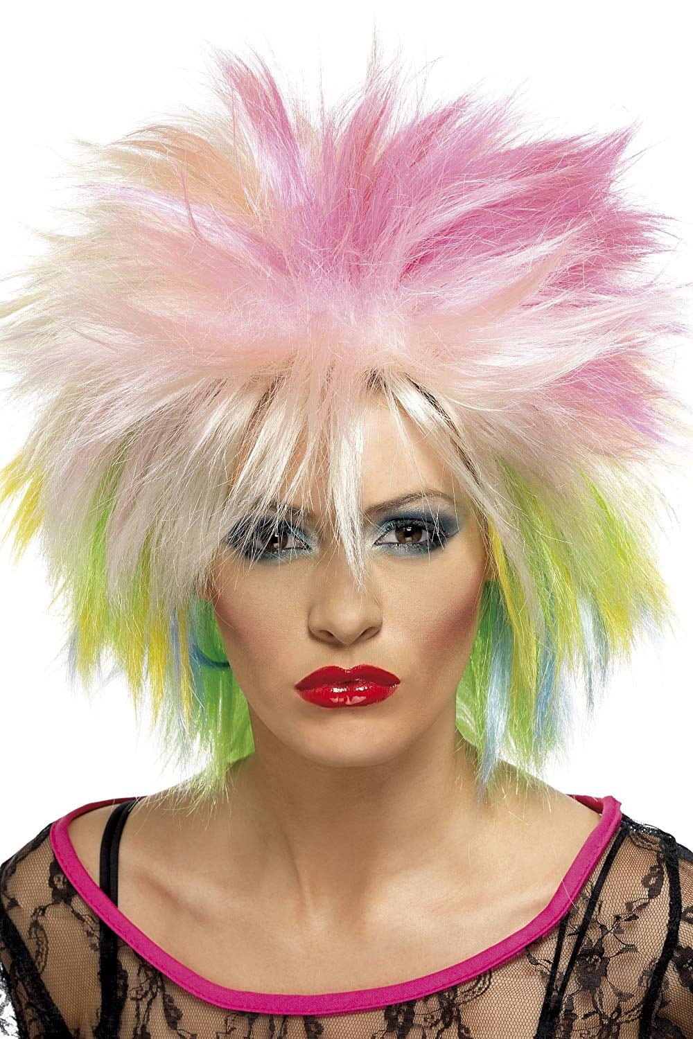 Smiffy s Multicolour Short and Spiky 80s Wig These 21 Wigs From