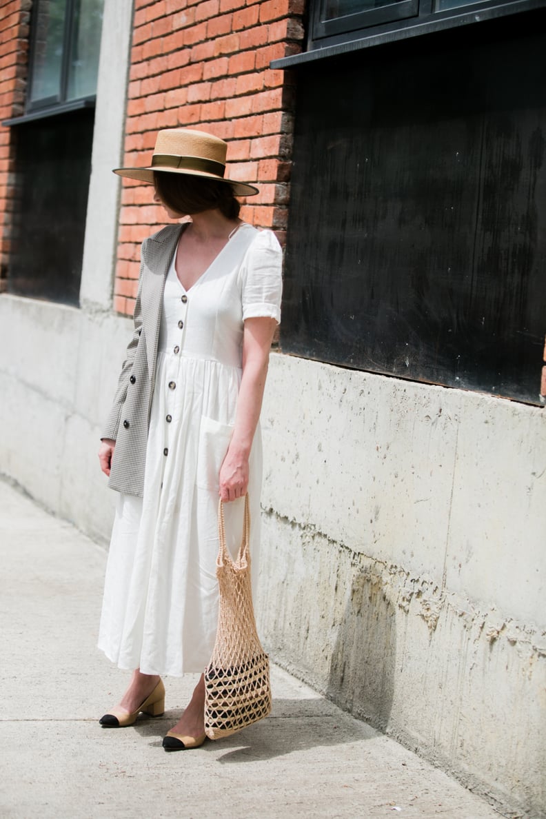 Add Summery Accessories Like a Net Bag and Boat Hat