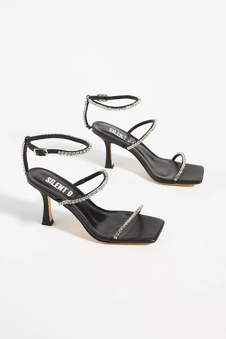 Sparkly Sandals: Silent D Embellished Heels