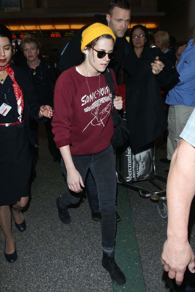Kristen Stewart Carrying Her Luggage at LAX