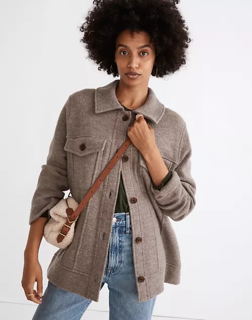 An Outer Layer: Madewell Boiled Wool Bridgman Sweater-Jacket