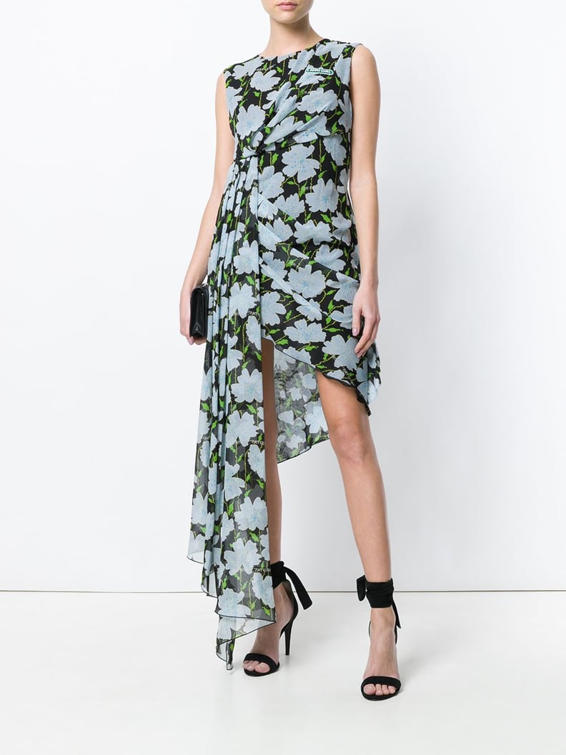 Off-White Fantasia Print Asymmetric Shift Dress