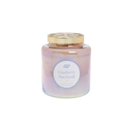 Apothecary Glass Cranberry Patchouli Jar Candle