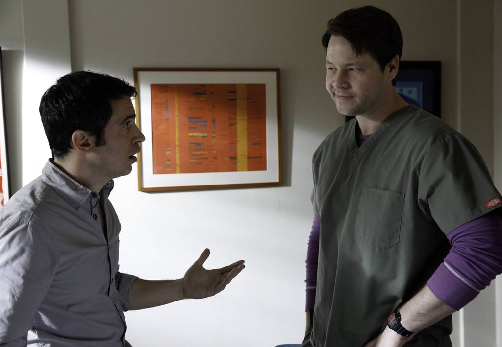 Danny (Chris Messina) is probably getting relationship advice from Morgan (Ike Barinholtz).