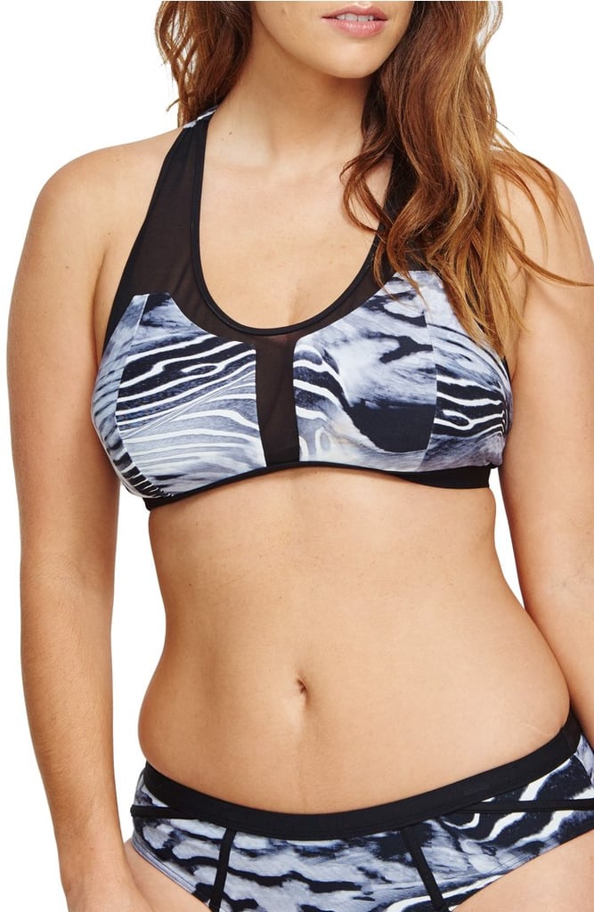 Looking for something that has support and style? Try this racerback Robyn Lawley Midnight Walker Bikini Top ($90).