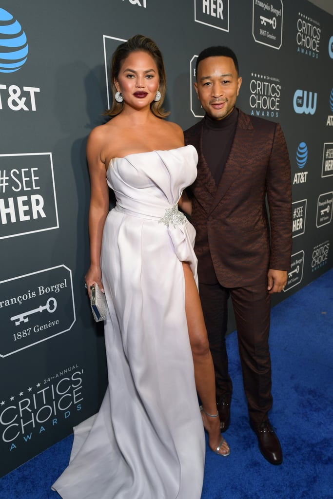 Chrissy Teigen and John Legend at the 2019 Critics' Choice