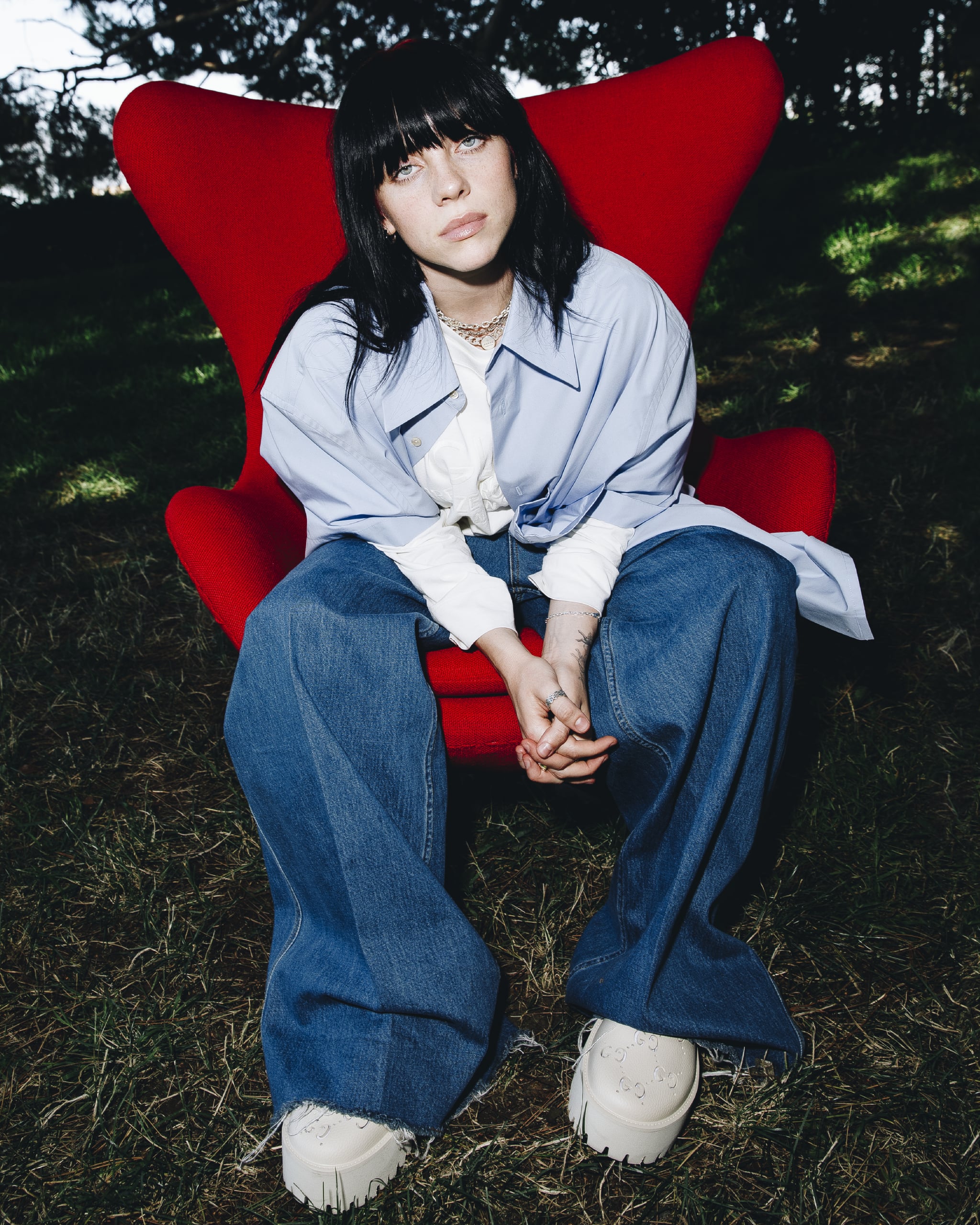 Billie Eilish s Gucci Horsebit 1955 Campaign POPSUGAR Fashion UK