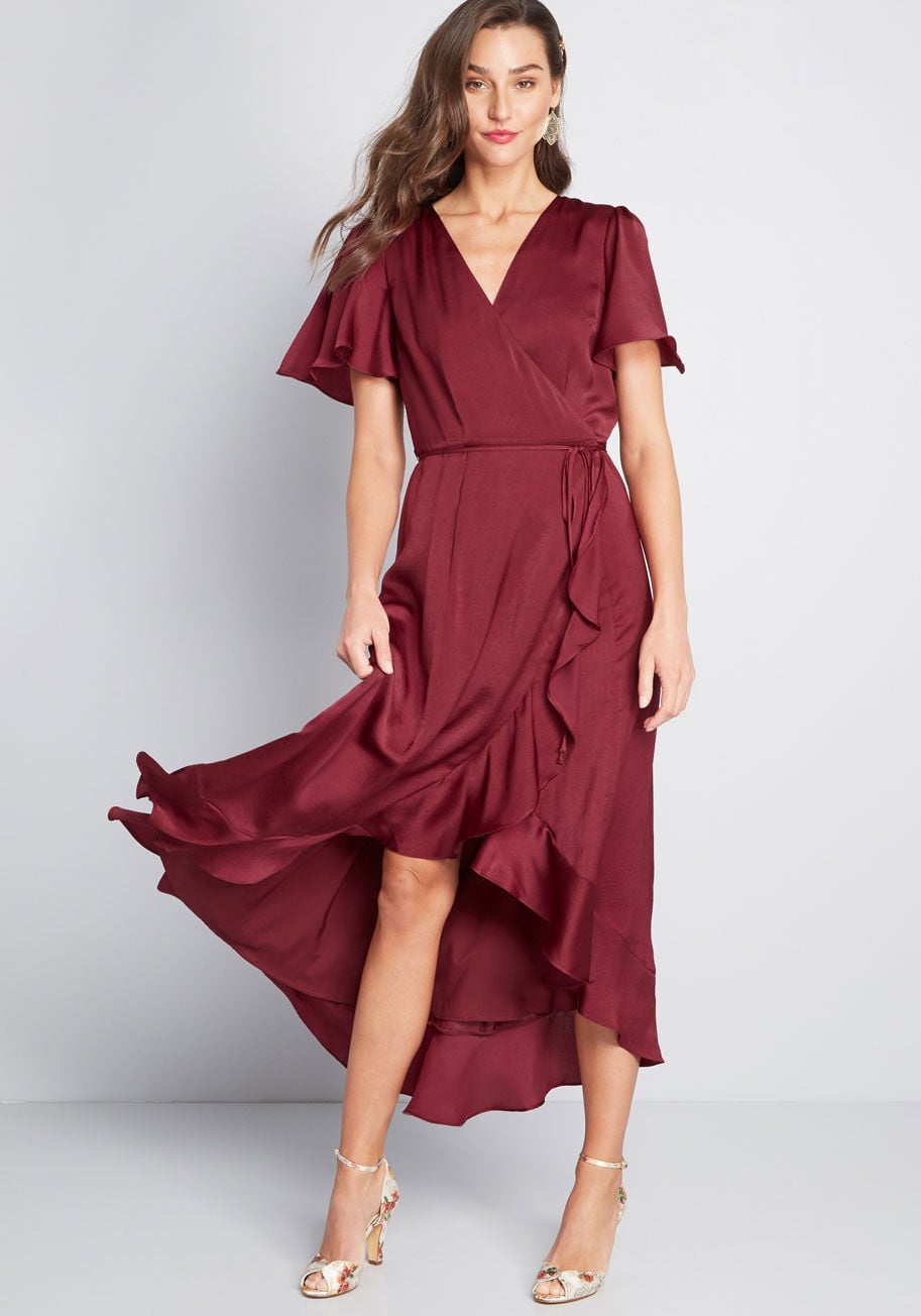 Modcloth outlet burgundy dress