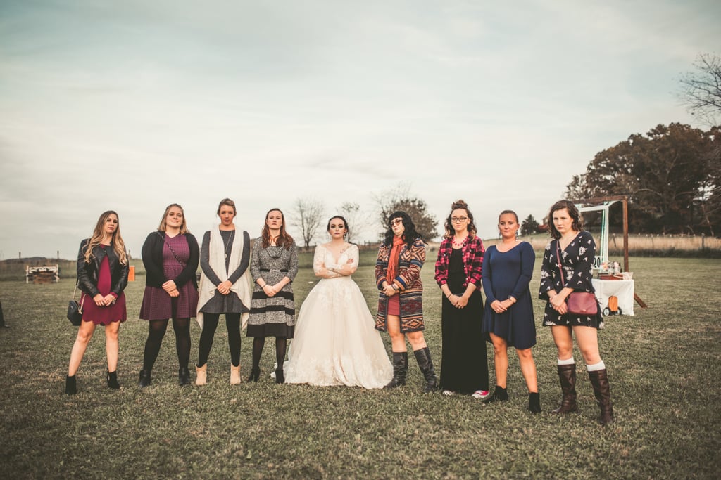 Couple's Engagement and Wedding Photos at Cracker Barrel