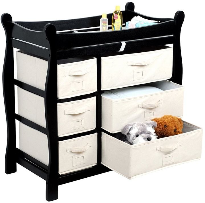 Badger Basket Sleigh Basket Changing Table Dresser