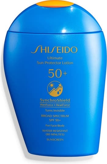 A Bestselling Sunscreen: Shiseido Ultimate Sun Protector Lotion SPF 50+ Sunscreen
