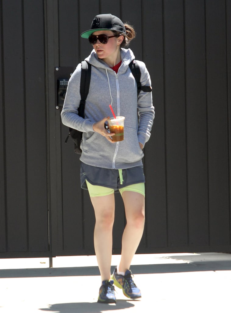 Ellen Page fit in a workout in LA on Friday.