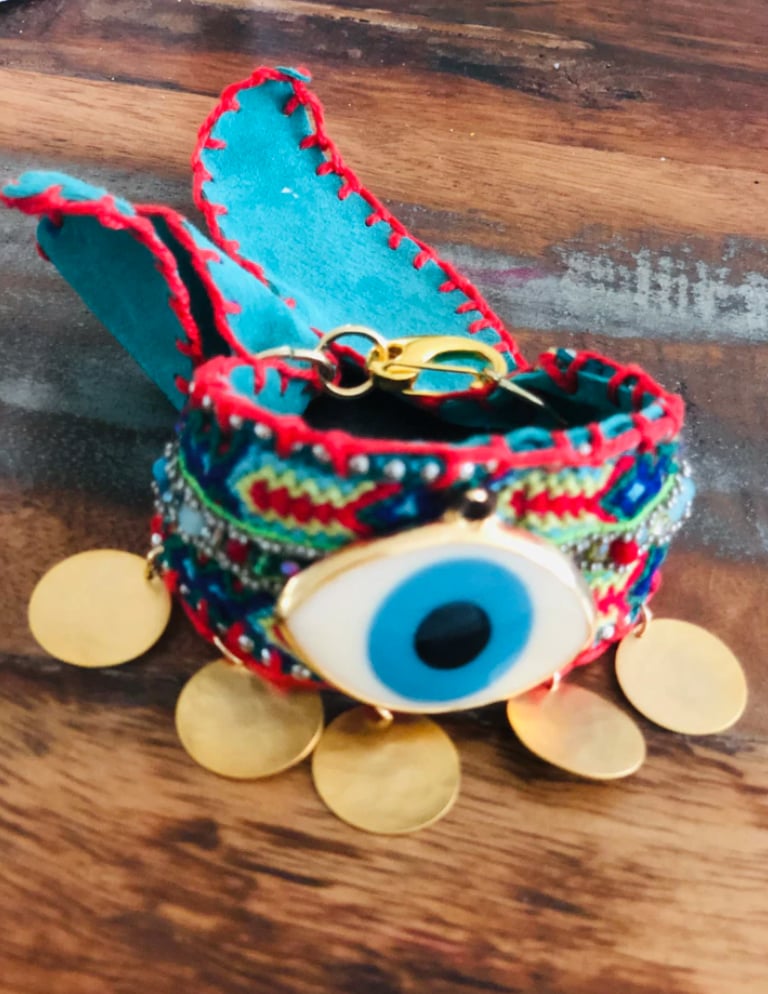 Spanish evil on sale eye bracelet