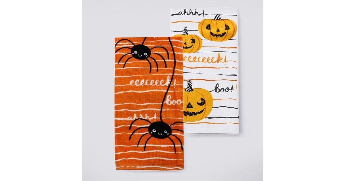 Boo Kitchen Towels Cheap Halloween Decor From Kohl's POPSUGAR Smart