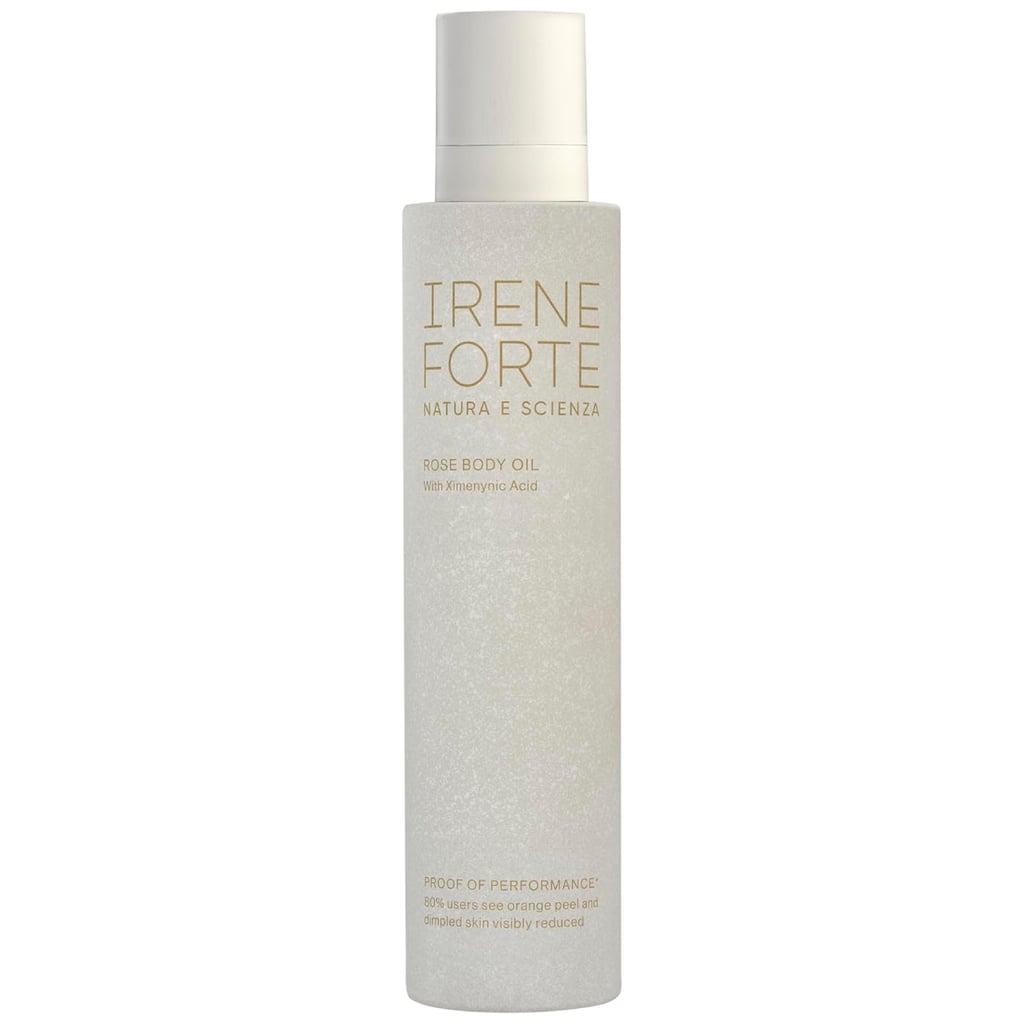Irene Forte Rose Body Oil, Nourishing ($129)
This is the body oil you reach for when you want your routine to feel a little more special. It's beautifully packaged, absorbs fast, and leaves skin soft, glowy, and subtly scented.