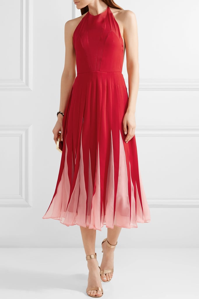 Valentino Chiffon-Trimmed Dress