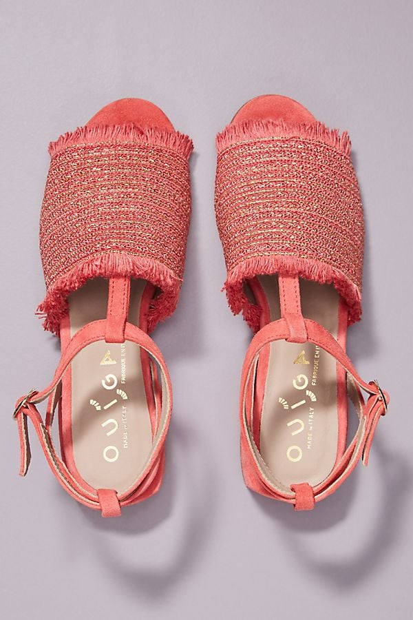woven raffia sandals