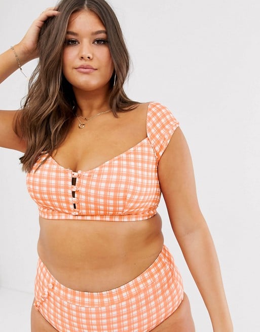 ModCloth Sissone Textured Crop Bikini Top and Bottoms