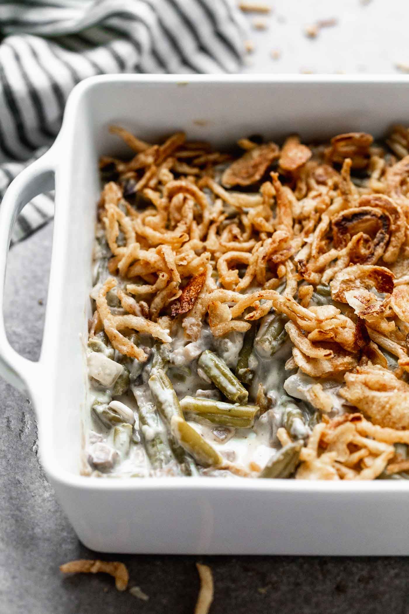 Slow Cooker Green Bean Casserole - The Gunny Sack