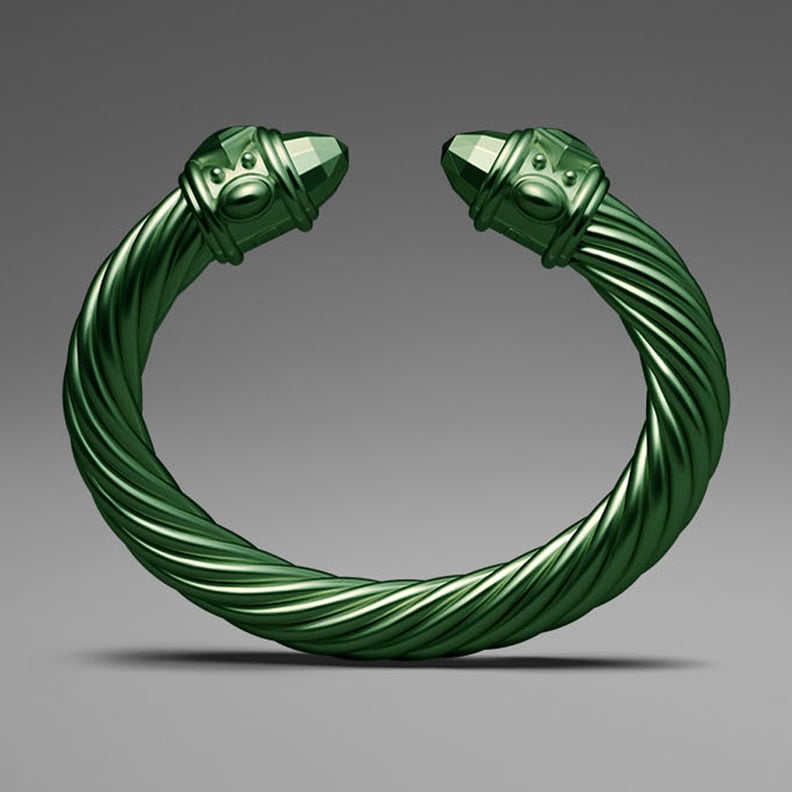 David Yurman Green Aluminum Cable Bracelet