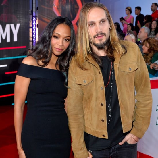 Zoe Saldana and Marco Perego at the 2015 Latin Grammys