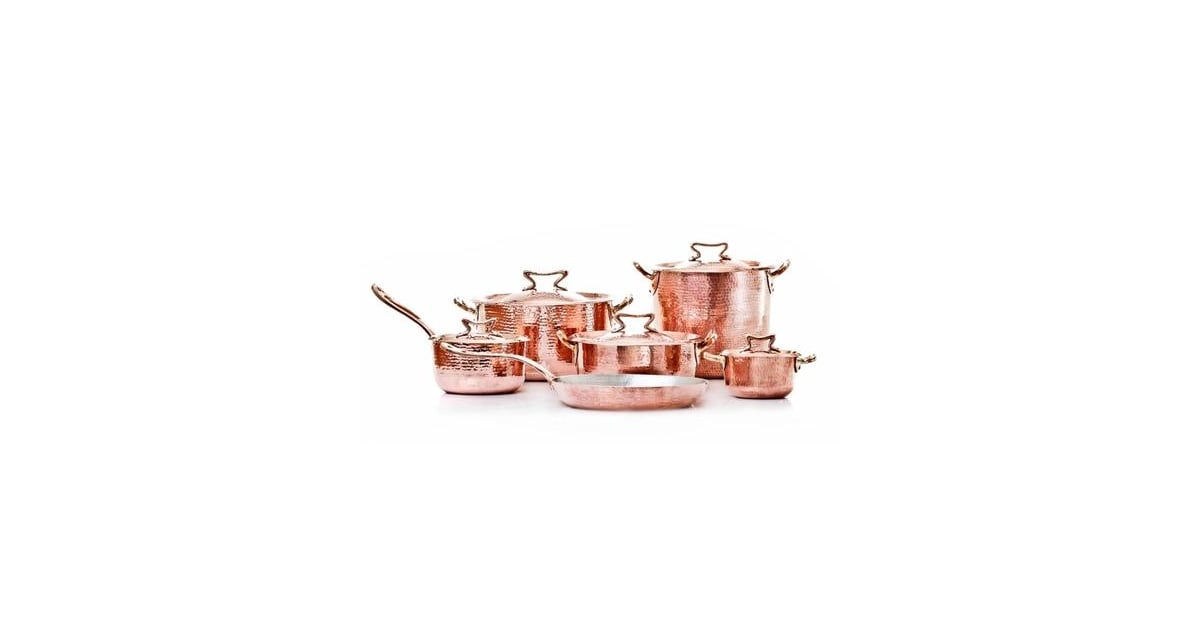 Amoretti Brothers 11Piece Copper Cookware Set Shop Copper Pots and