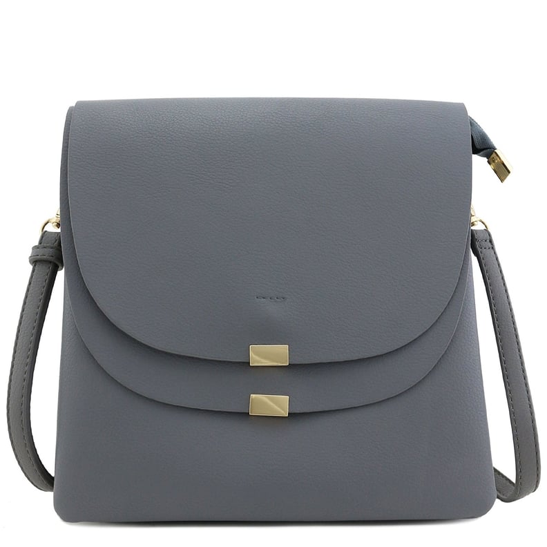 FashionPuzzle Double Flap Top Bag