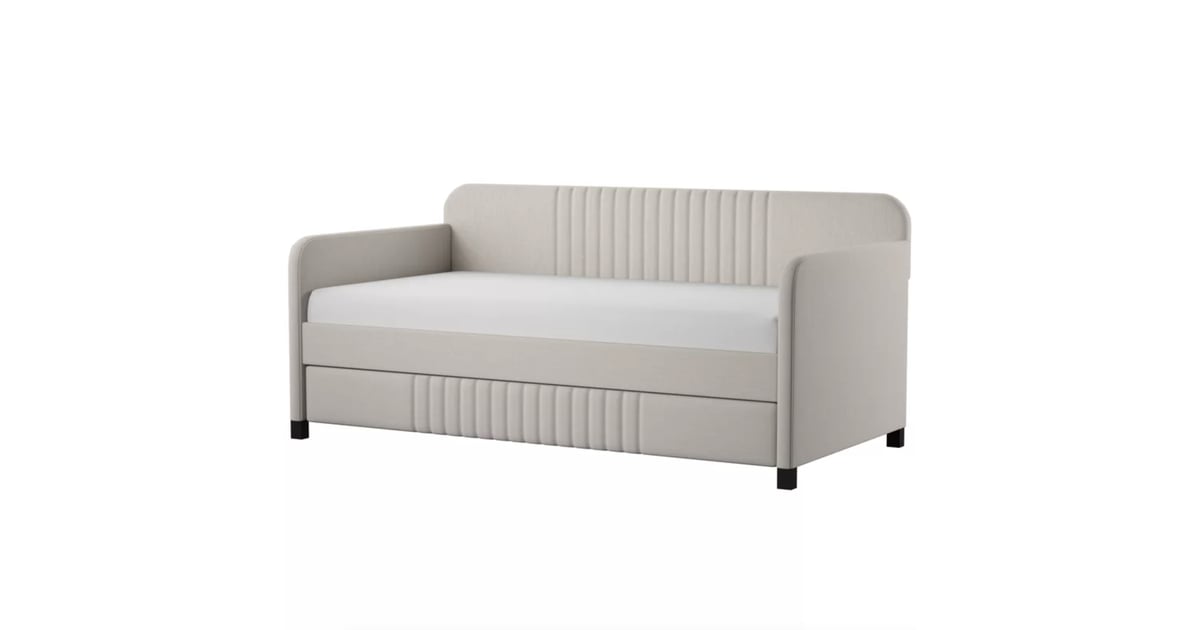 Aaru Upholstered Twin Daybed With Trundle Best Furniture on Sale For