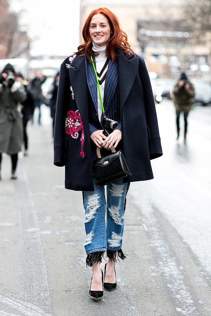 Who said you can't wear two coats? Stay cozy by layering with turtlenecks, sweaters, and coats.