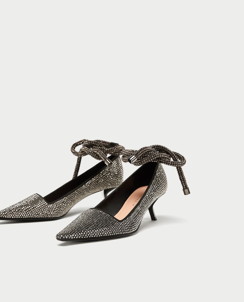 Zara Shiny High Heel Court Shoes