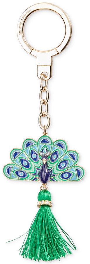 Kate Spade Jeweled Peacock Keychain | 30 Backpack Accessories Your Kid  Absolutely Needs Before Heading Back to School | POPSUGAR Family Photo 27