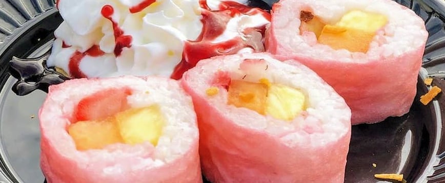 Epcot's "Frushi," aka Fruit Shaped Like Sushi, Is a Must Try