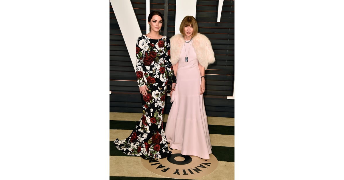 Vogue editor in chief Anna Wintour attended the Vanity Fair Oscars