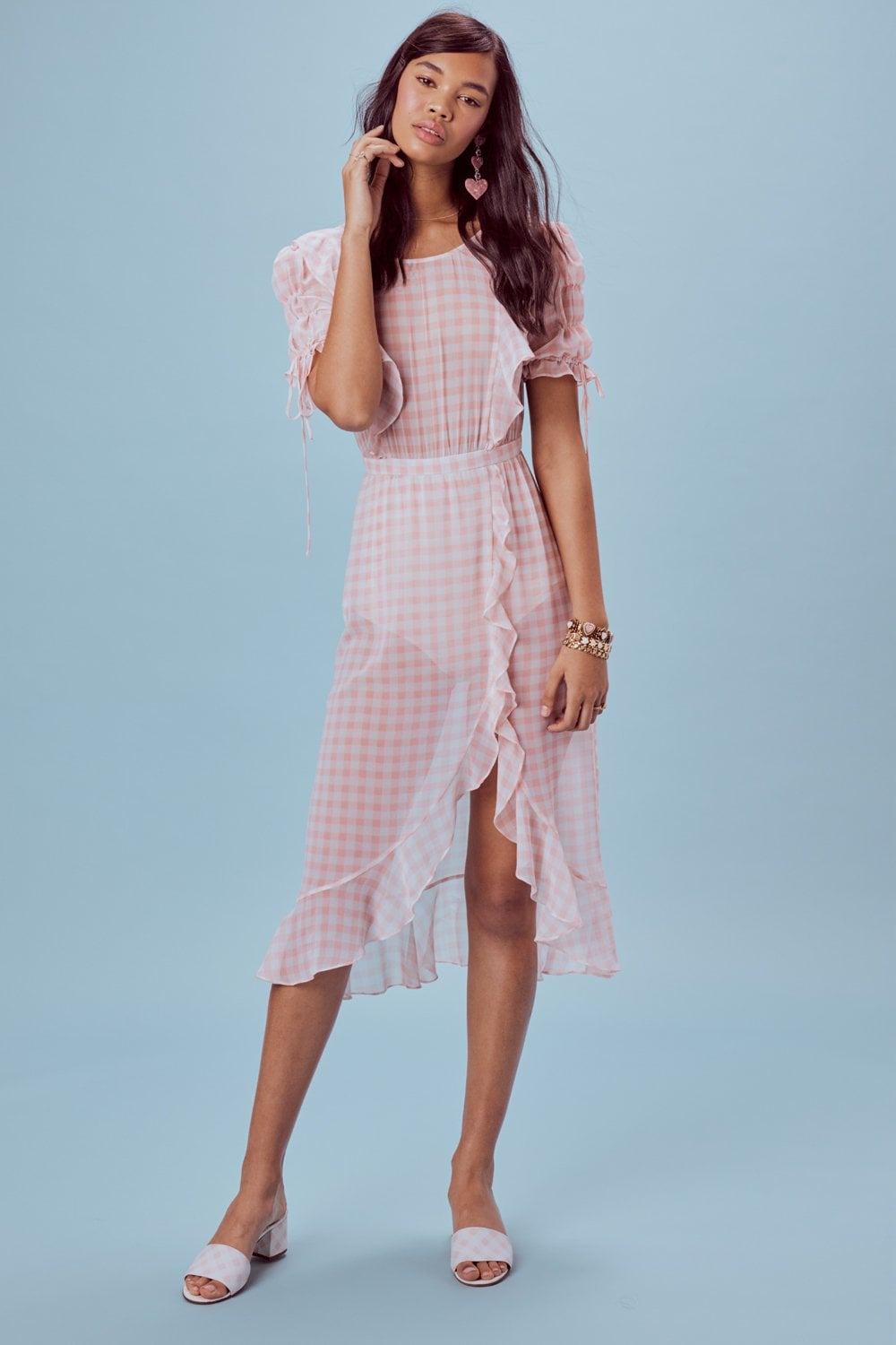 Love ☀ Lemons Dorothy Ruffle Midi Dress ...