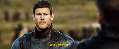 To the Battle Scene and "Dickon" Joke Number 473 . . .
