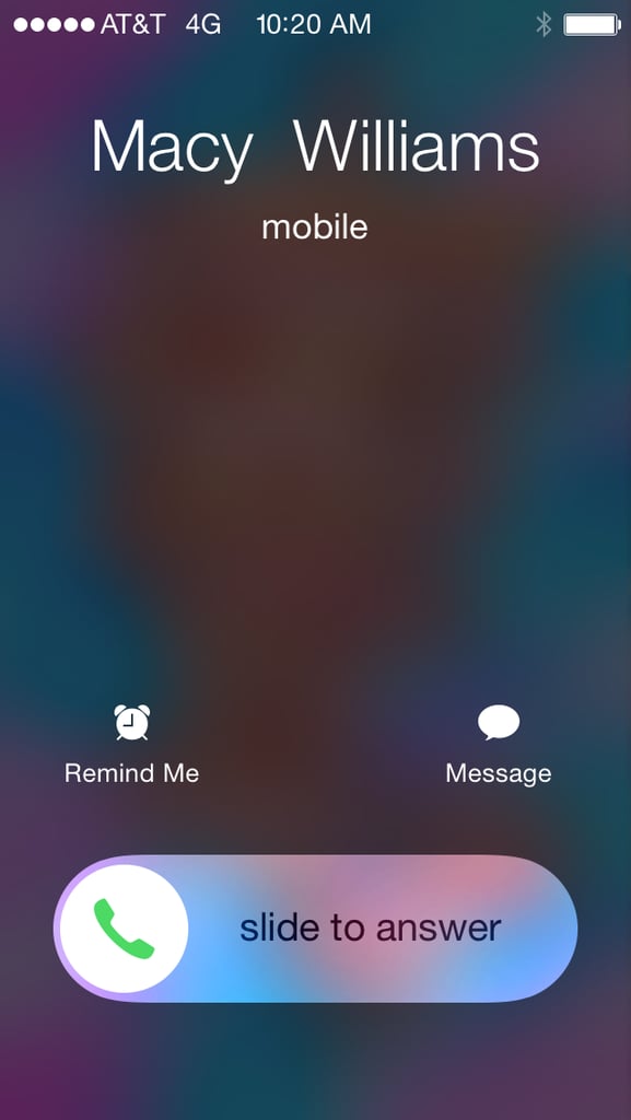 Here is my iPhone receiving a call while locked.