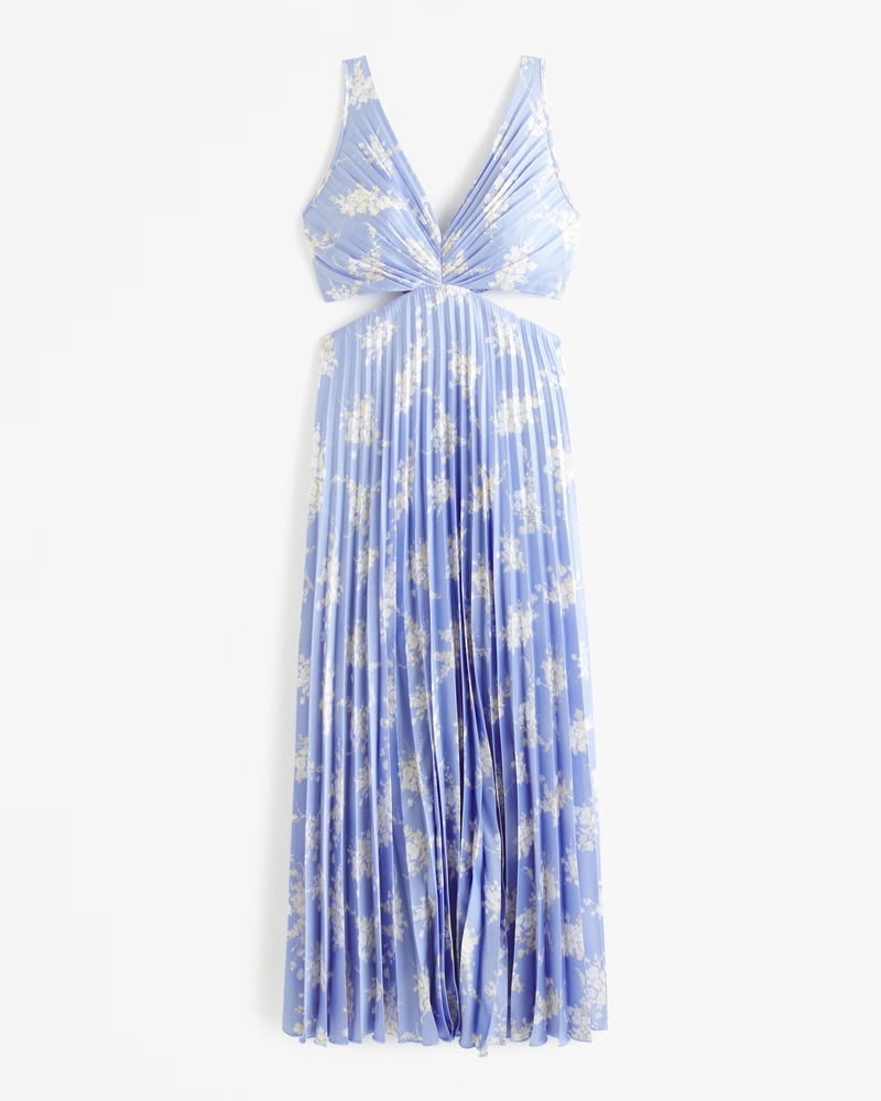 Giselle Pleated Cutout Maxi Dress