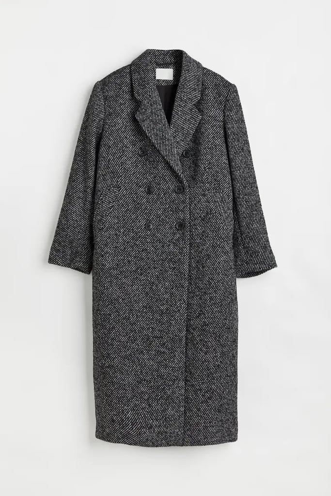 H&M Double-Breasted Wool-Blend Coat