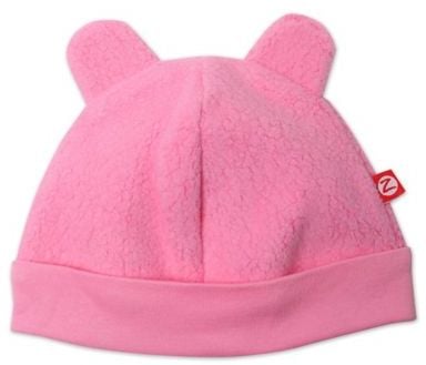 Zutano Size 6M Baby Bear Ears Cozie Hat in Pink