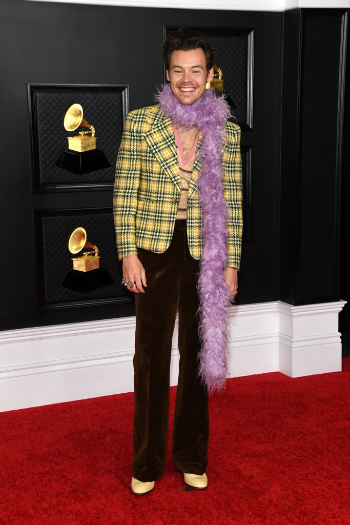 Harry Styles At The 2021 Grammy Awards 2021 Grammy Awards See All The Fashion From The Red 