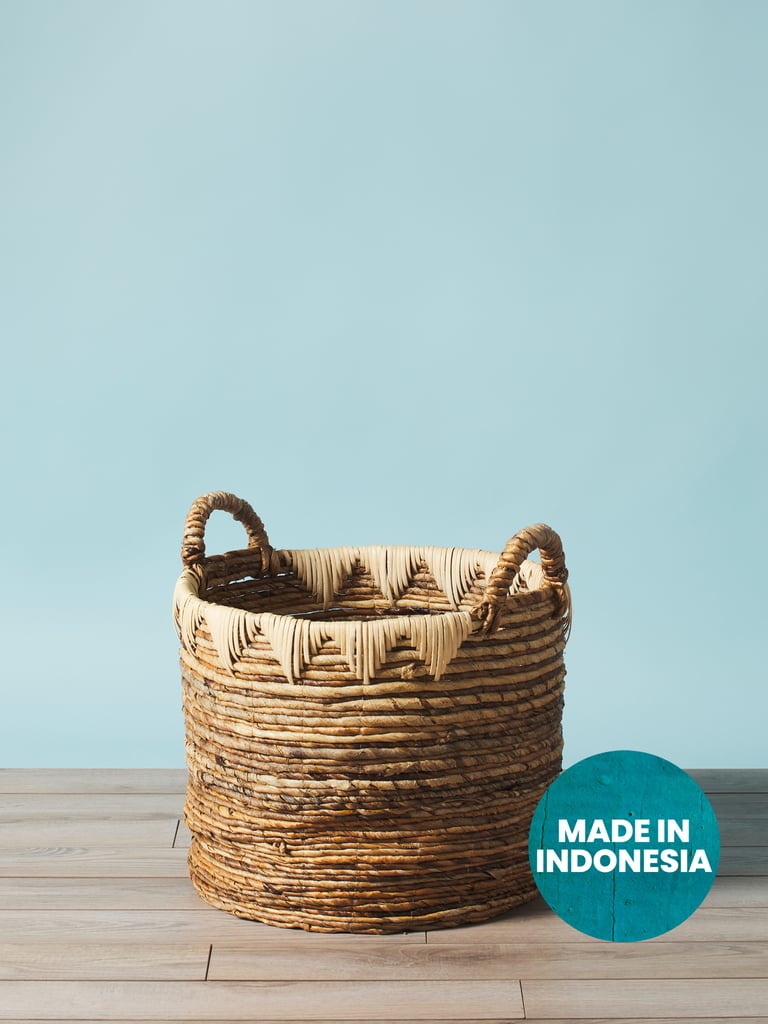 Boho Banana Leaf Basket HomeGoods Just Launched a Shoppable Online
